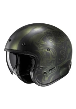 Kask otwarty HJC V31 Flame czarny