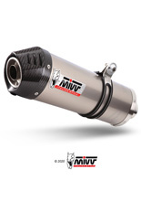 Tłumik motocyklowy Slip-On Line (Oval) MIVV do Suzuki SV 650 / X (16-) titanium
