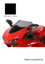 Szyba motocyklowa MRA oryginalny kształt "O" Ducati 848/1098/1198/R/S czarna