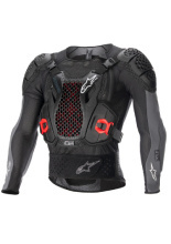 Zbroja motocyklowa Alpinestars MX Bionic Plus V2 czarno-czerwono-szara