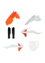 Pełny zestaw plastików Acerbis KTM 50 SX (16-)/ GasGas MC 50 (22-23) biało-pomarańczowy