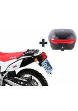 Zestaw: kufer centralny Journey 40 + stelaż Hepco&Becker Honda CRF 250 L (12-21) / Rally (17-21) czarny