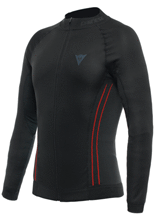Koszulka termoaktywna Dainese No-Wind Thermo czarno-czerwona