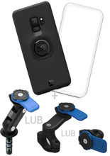 Zestaw na motocykl: etui na telefon Samsung Galaxy S9, wodoodporny pokrowiec oraz mocowanie Quad Lock