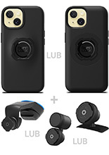 Zestaw do samochodu: etui na telefon iPhone 15 oraz mocowanie Quad Lock