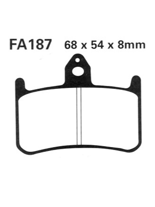 Klocki hamulcowe EBC FA187HH 68 x 54 x 8mm NA PRZÓD