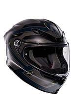 Kask integralny AGV K6 S Enhance szaro-fluo matowy