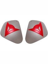 Zestaw aluminiowych płytek naramiennych Dainese Sport szaro-czerwone