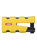 Blokada tarczy hamulcowej Abus Granit Sledg 77 grip yellow