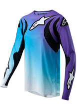 Bluza cross damska Alpinestars MX Stella Fluid biało-niebieska