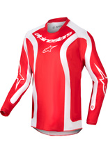 Bluza cross dziecięca Alpinestars MX Racer Lurv biało-czerwona