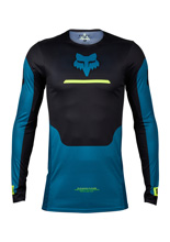 Bluza enduro Fox Flexair Optical czarno-niebiesko-żółta