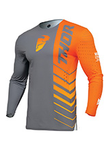 Bluza enduro Thor Prime Analog szaro-pomarańczowa