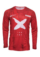 Bluza enduro Thor Pulse Hazard czerwono-biała