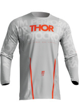 Bluza enduro Thor Pulse Mono szaro-pomarańczowa