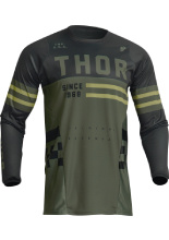 Bluza enduro dziecięca Thor Pulse Combat zielono-czarna