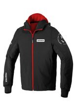 Bluza motocyklowa Spidi Hoodie Armor Evo czarno-czerwona