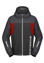 Bluza motocyklowa Spidi Hoodie H2Out II czarno-szaro-czerwona