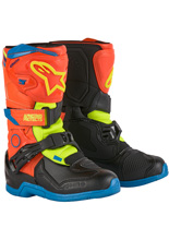 Buty cross dziecięce Alpinestars MX Tech 3S Kids pomarańczowo-żółte-fluo