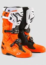 Buty enduro Alpinestars MX Tech 10 Enduro czarno-pomarańczowo-białe