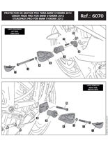 Crash pady PUIG do BMW S1000RR 12-14 (wersja PRO)