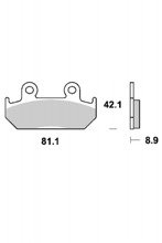 KLOCKI HAMULCOWE SBS 593 HF