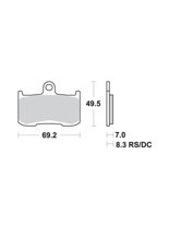 KLOCKI HAMULCOWE SBS 782 DC