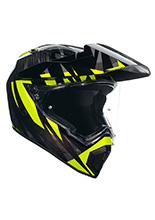 Kask adventure AGV AX9 Steppa szaro-fluo żółty