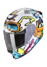 Kask dziecięcy integralny Scorpion Exo-Jnr Air Fun biało-niebieski