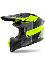 Kask enduro Airoh Aviator 3 Monarch czarno-fluo