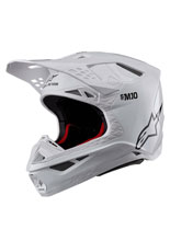 Kask enduro Alpinestars MX Supertech M10 Solid biały