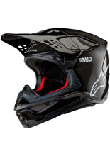 Kask enduro Alpinestars MX Supertech M10 Solid czarny