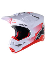 Kask enduro Alpinestars MX Supertech M10 Unite czerwono-biały