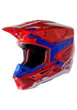 Kask enduro Alpinestars MX Supertech M5 Action 2 czerwono-niebieski