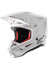 Kask enduro Alpinestars MX Supertech M5 Solid biały