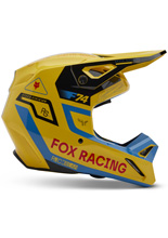 Kask enduro Fox V1 Race Spec Pale żółty