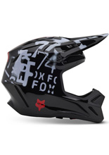 Kask enduro Fox V3 Seventy4 czarno-szary