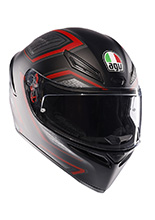 Kask integralny AGV K1 S Sling czarno-czerwony matowy