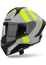 Kask integralny Airoh Matryx Scope szaro-żółty matowy, Wyprzedaż