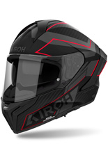 Kask integralny Airoh Matryx Sentinel czarno-czerwony matowy