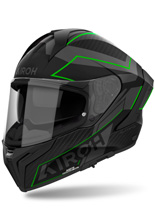 Kask integralny Airoh Matryx Sentinel czarno-zielony matowy