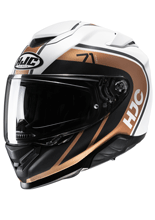 Kask integralny HJC RPHA 71 Mapos biało-brązowo-czarny