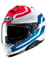 Kask integralny HJC i71 Enta biało-niebiesko-czerwony