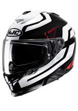 Kask integralny HJC i71 Enta czarno-biało-czerwony