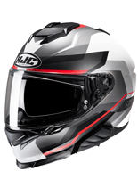 Kask integralny HJC i71 Nior szaro-biało-czerwony