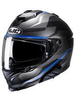 Kask integralny HJC i71 Nior szaro-czarno-niebieski