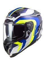 Kask integralny LS2 FF327 Challenger HPFC Galactic niebiesko-biało-żółty