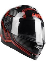 Kask integralny Lazer Rafale Darkside czarno-czerwony