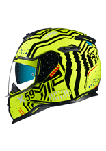 Kask integralny Nexx SX.100 Enigma żółto-czarny