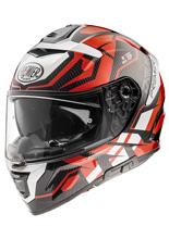 Kask integralny Premier Devil JC92 czarno-biało-pomarańczowy